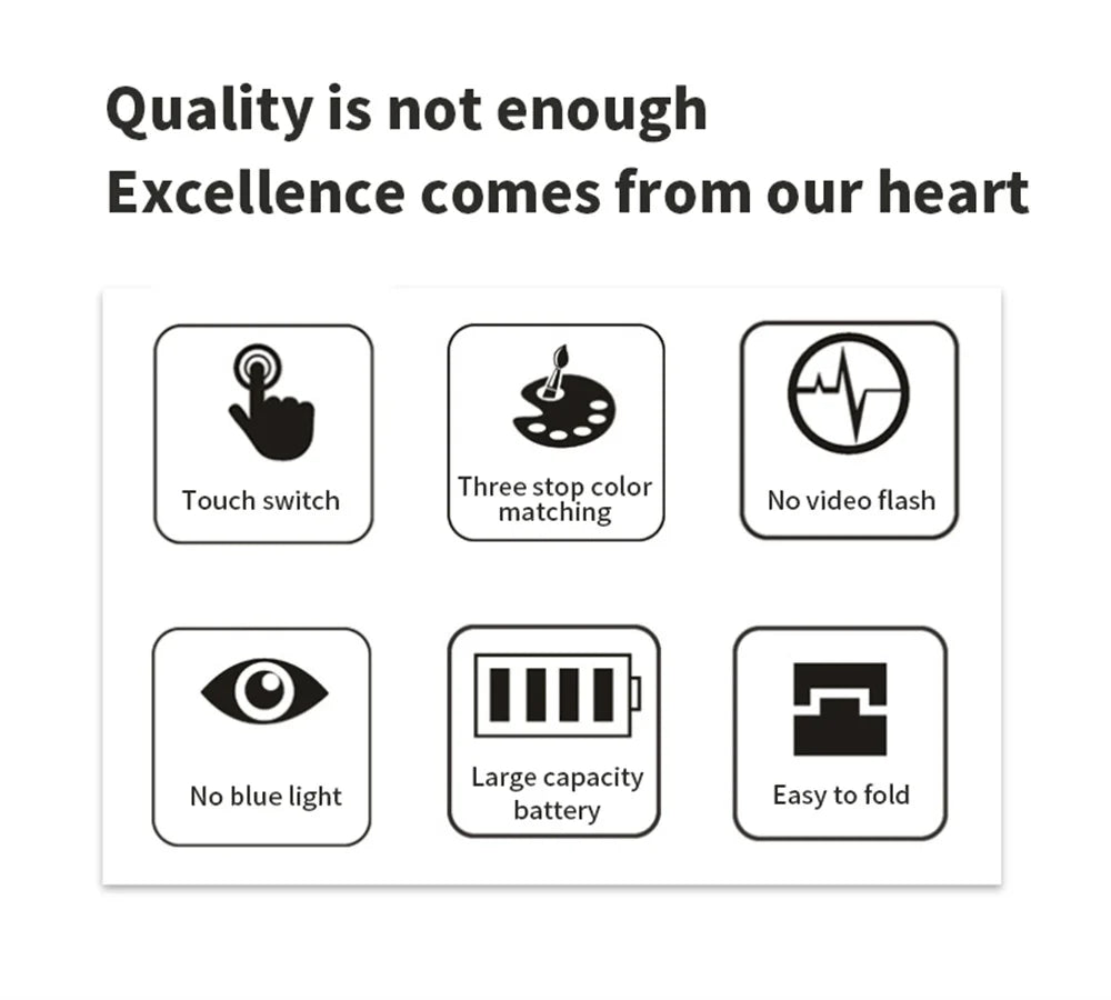 LED Desk Lamp USB Dimmable Touch Foldable Table Lamp with Calendar Temperature Clock Night Light for Study Reading Lamp