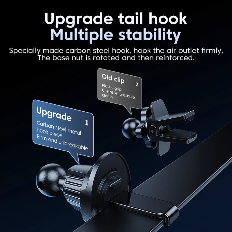 Universal Car Wireless Charger Auto Car Mount Phone Holder Stand 15W Fast Charging For iPhone Xiaomi Samsung Intelligent Sensing