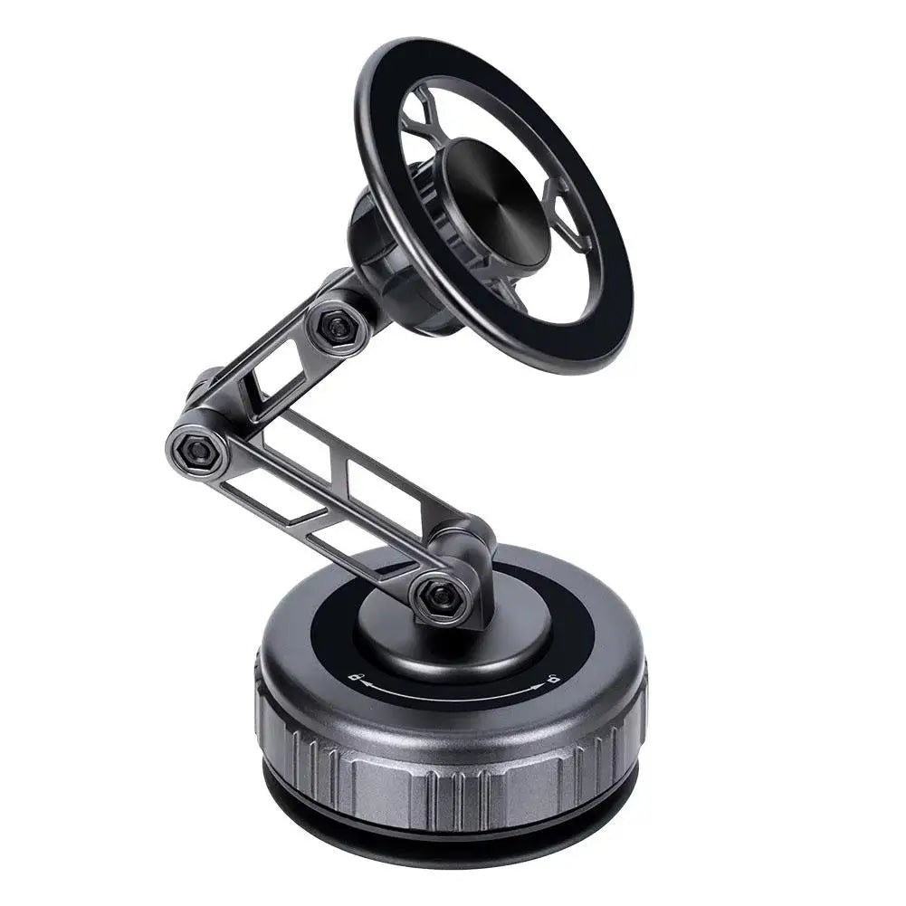 Car Phone Holder With Vacuum Magnetic Suction Cup Foldable Adjustable Arm Phone Stand 360° Rotatable Navigation GPS For Bathroom