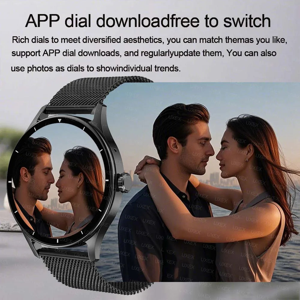 Fashion Smart Watch Plus 1.55 HD For Men And Women App Control BT Call Health Tracker Custom Photo Surprise Gift Business Watchs