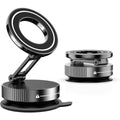 Magnetic Suction Cup Phone Mount for Magsafe 360° Adjustable Magnetic Car Phone Holder Pocket Size Foldable Car Mount
