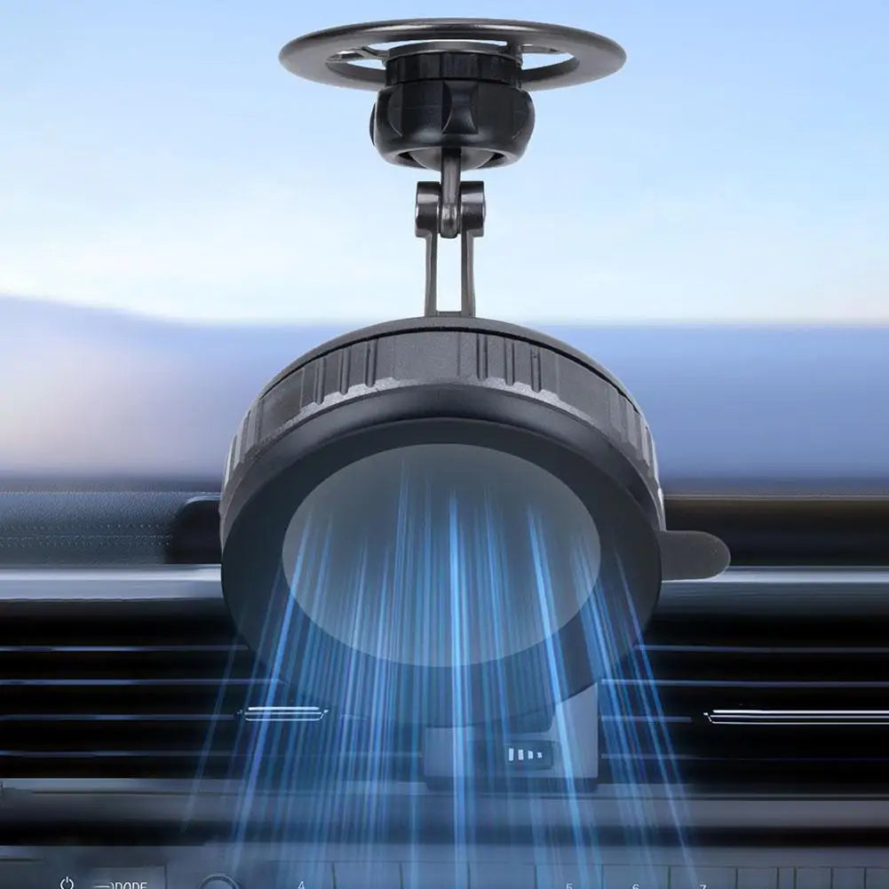 Car Phone Holder With Vacuum Magnetic Suction Cup Foldable Adjustable Arm Phone Stand 360° Rotatable Navigation GPS For Bathroom