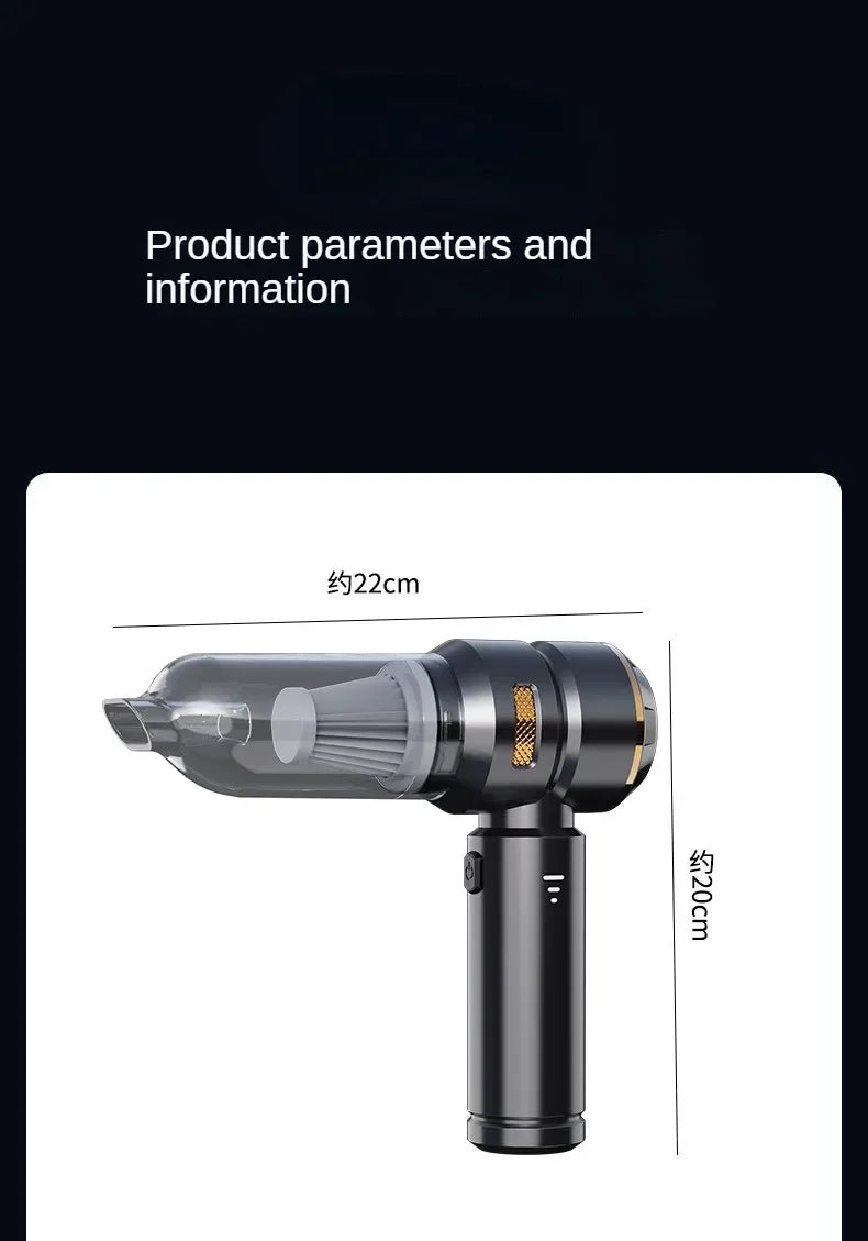 Car Vacuum Cleaner High Power Portable Handheld Wireless Brushless Motor Cleaning Machine Powerful Air Duster for Home Appliance